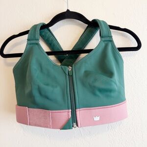 SHEFIT Green and Pink Sports Bra size 1luxe
